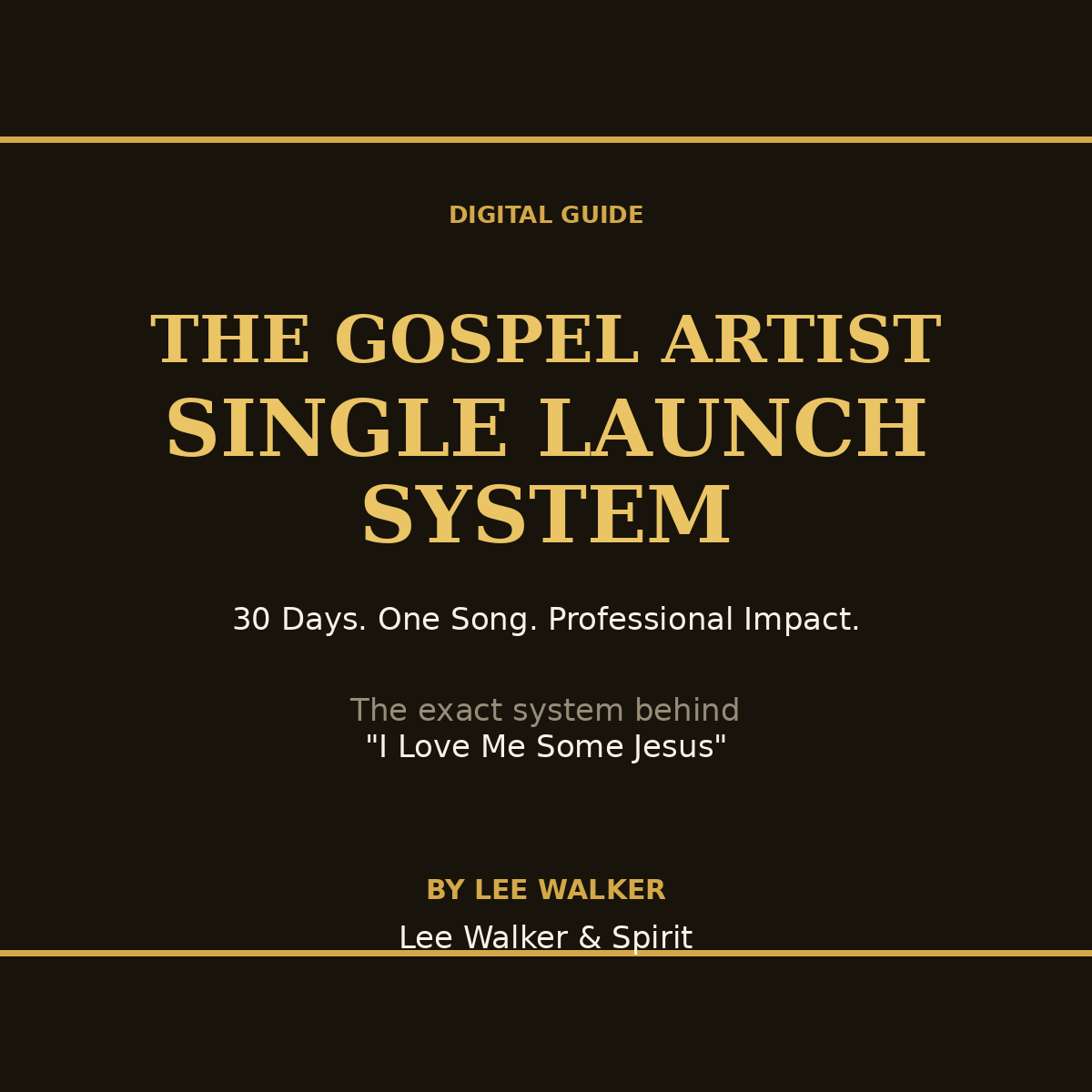 The Gospel Artist Single Launch System